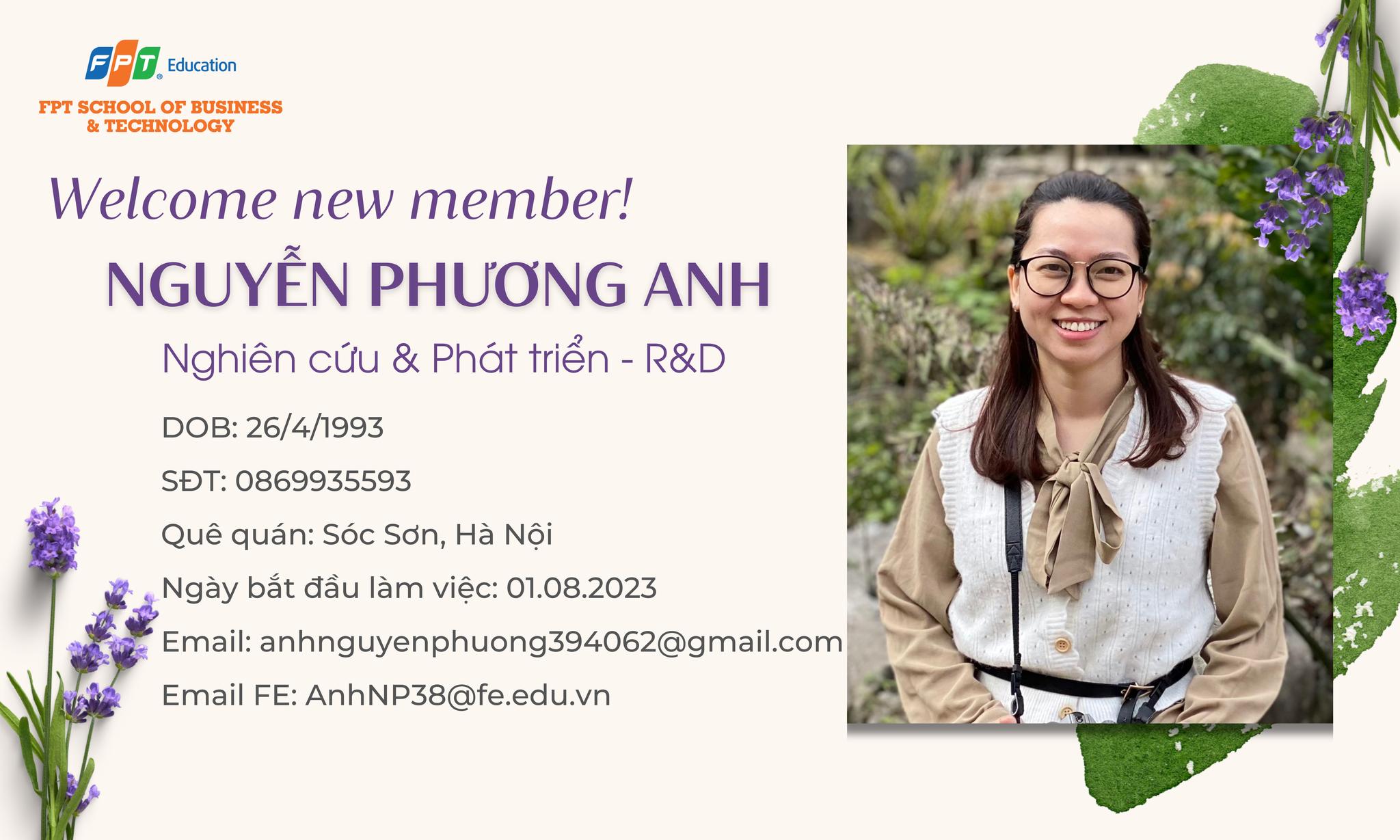 Loa loa loa… không phải động đất, là R&D vừa có nhân sự mới!!!