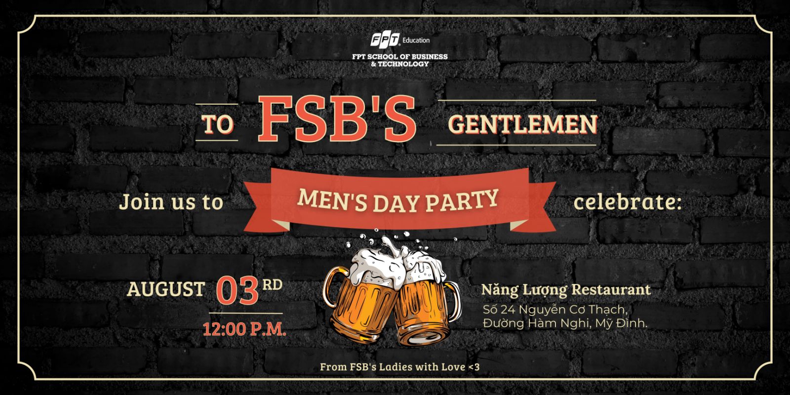 Men’s Day 2023 – Dành tặng những điều tốt đẹp nhất cho phái mạnh FSB.