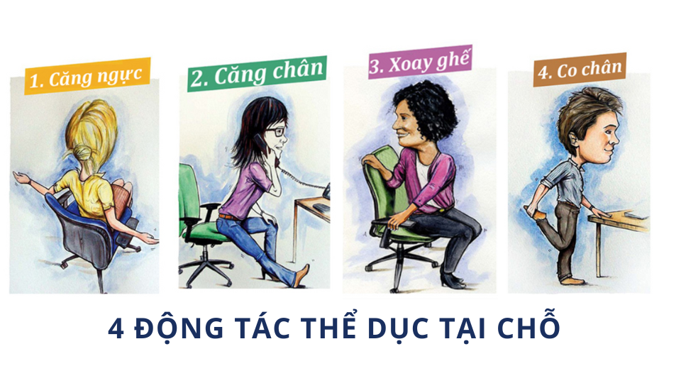 4 động tác tập thể dục tại chỗ cải thiện sức khỏe