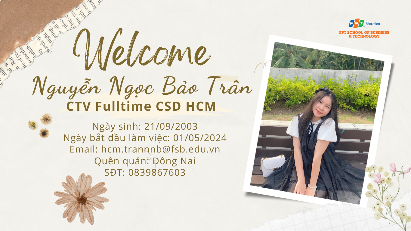 Welcome CTV gia nhập đại gia đình FSB HCM