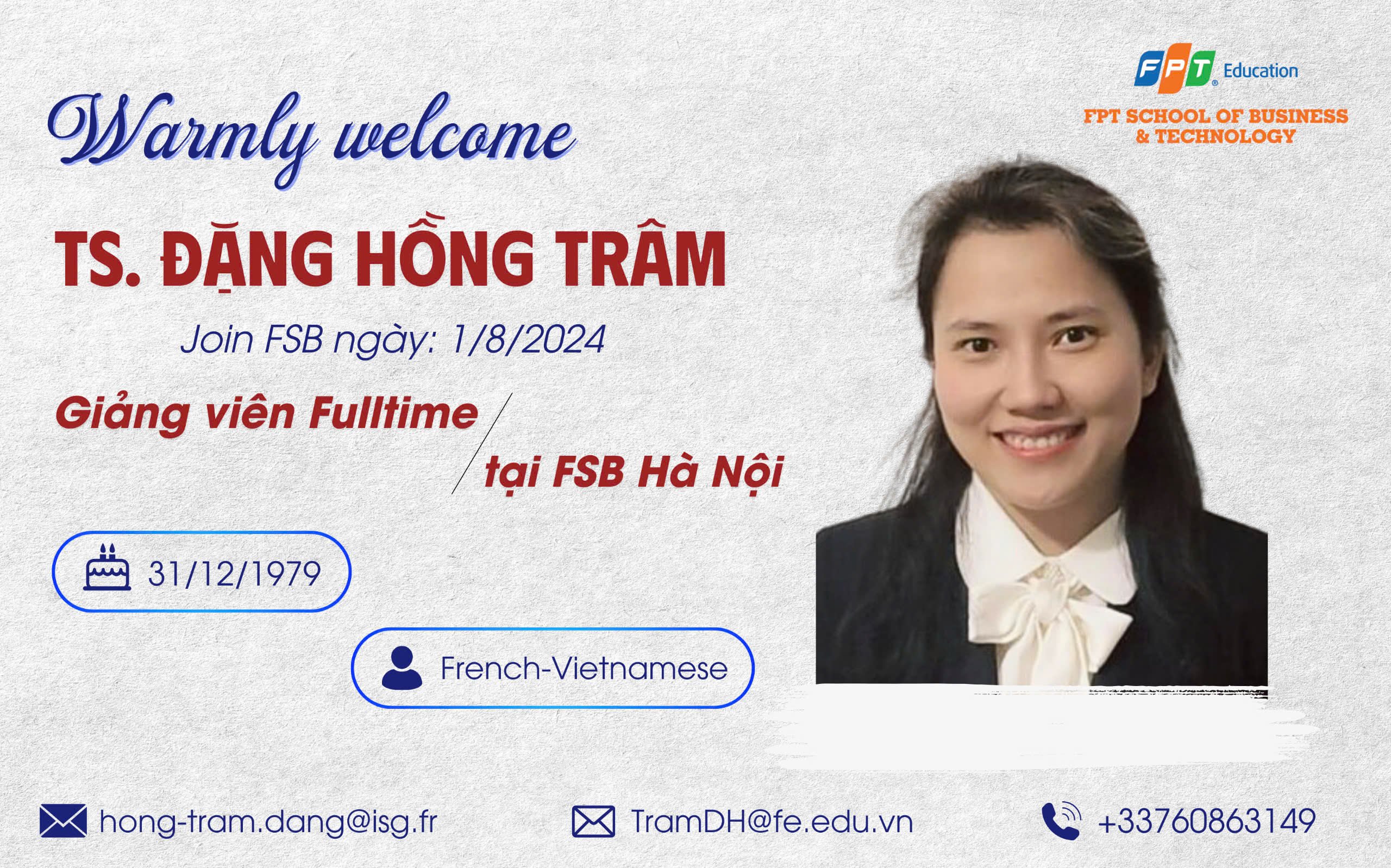 Ra mắt thành viên mới gia nhập FSB từ 1/8/2024