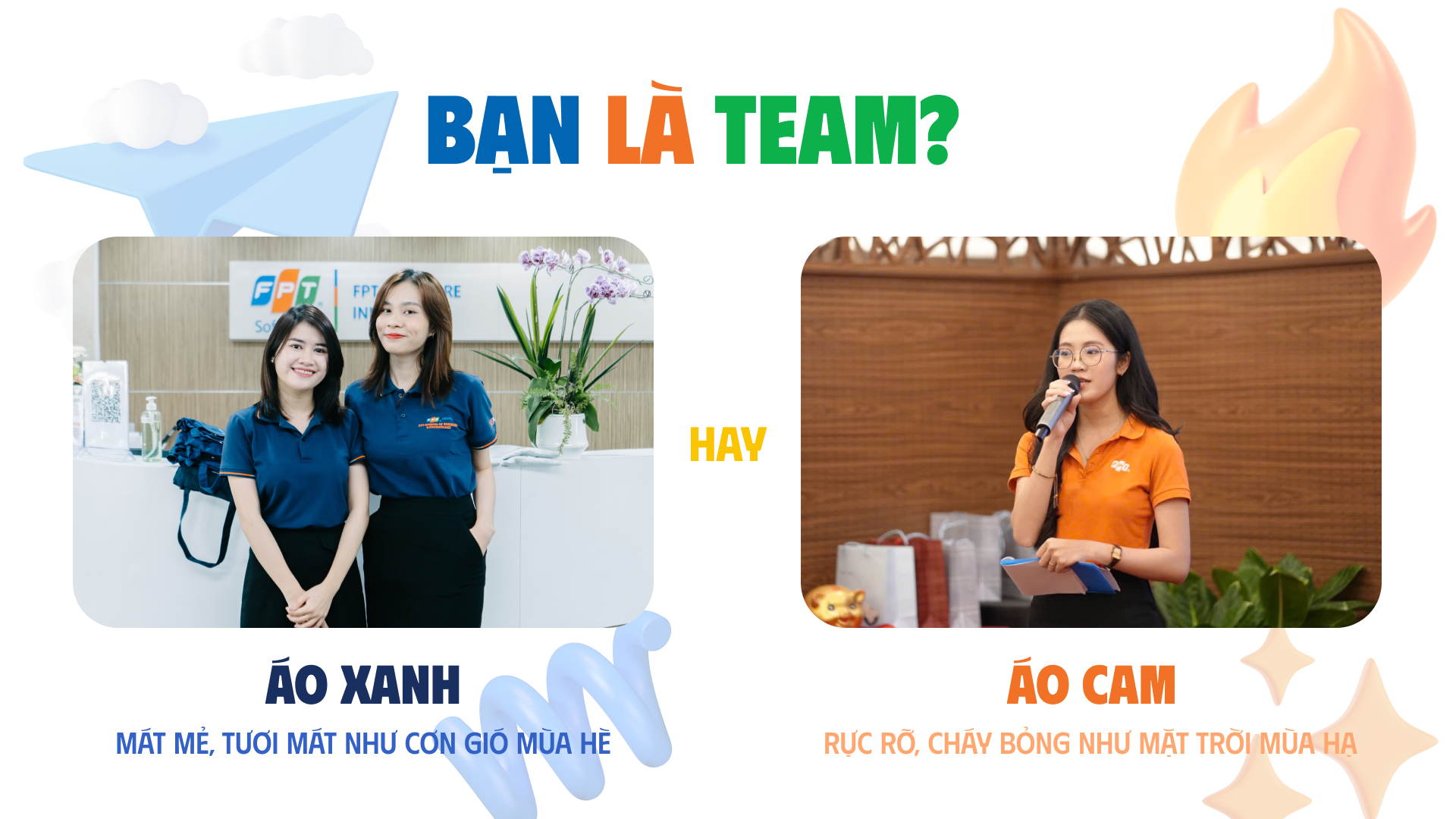 Bạn là team áo xanh hay team áo cam?
