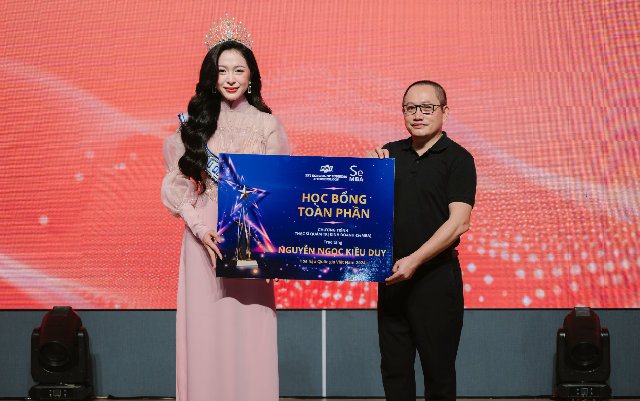 Hoa hậu Quốc gia Việt Nam 2024 nhận học bổng MBA toàn phần