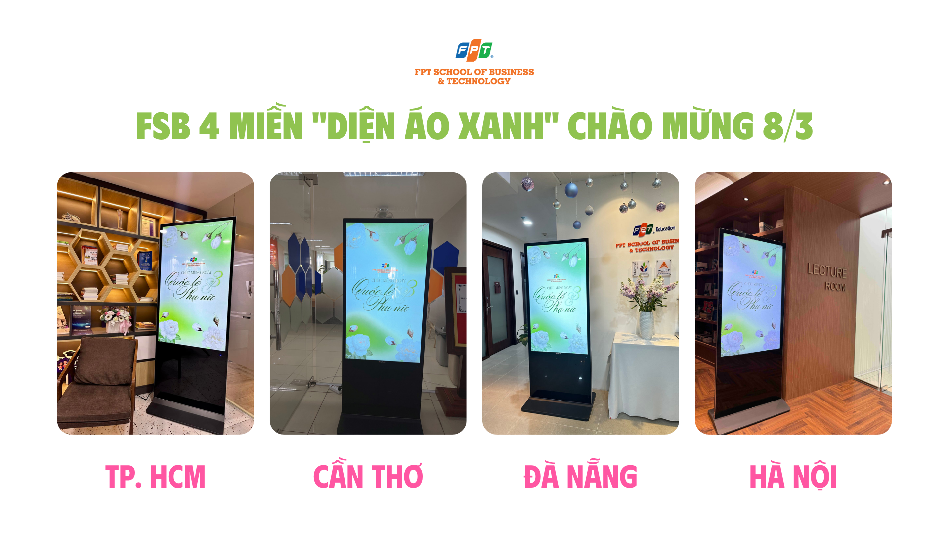 FSB 4 miền “diện áo xanh” chào mừng 8/3