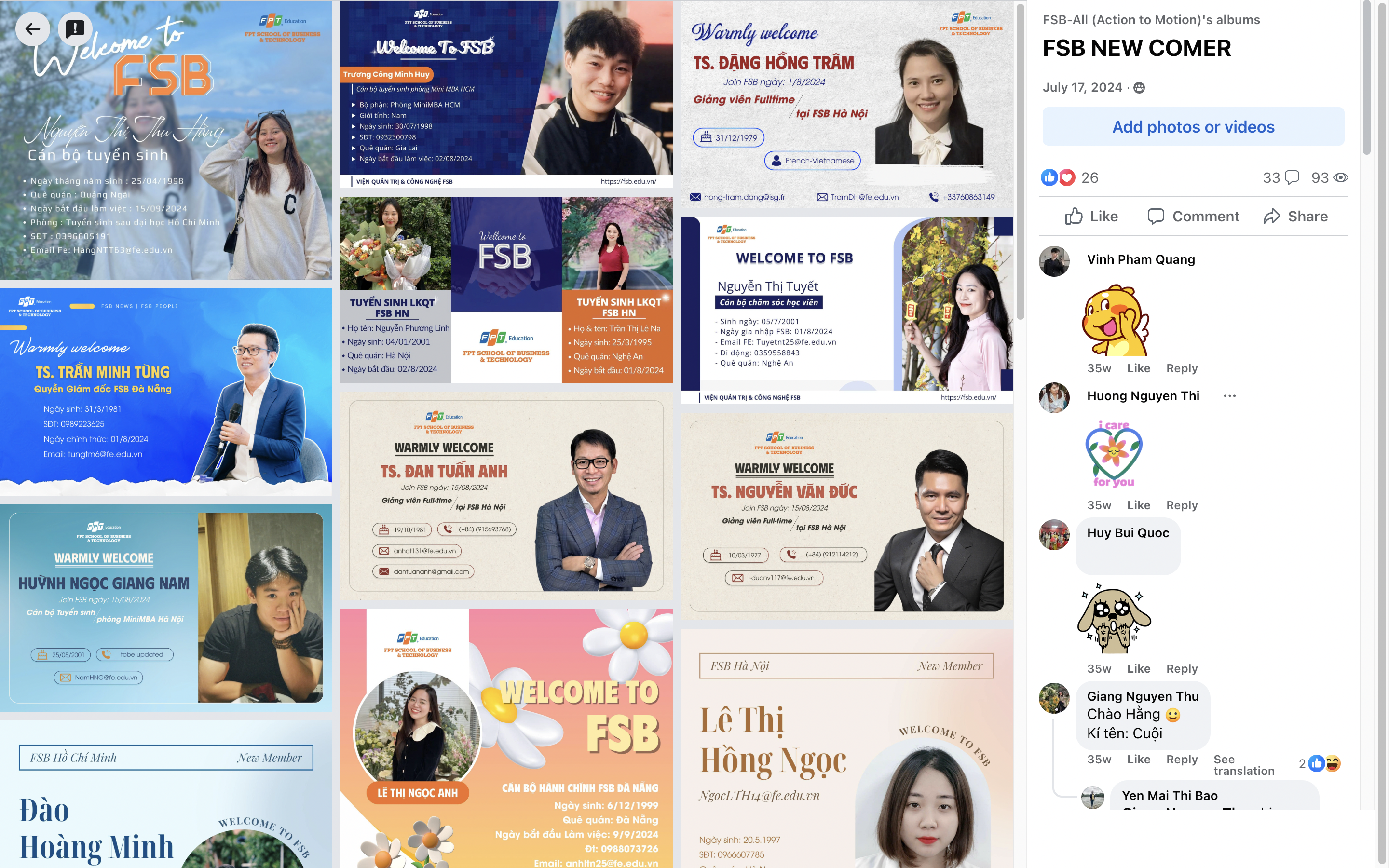 Chào mừng các thành viên mới – Truyền thống không thể thiếu tại nhà FSB