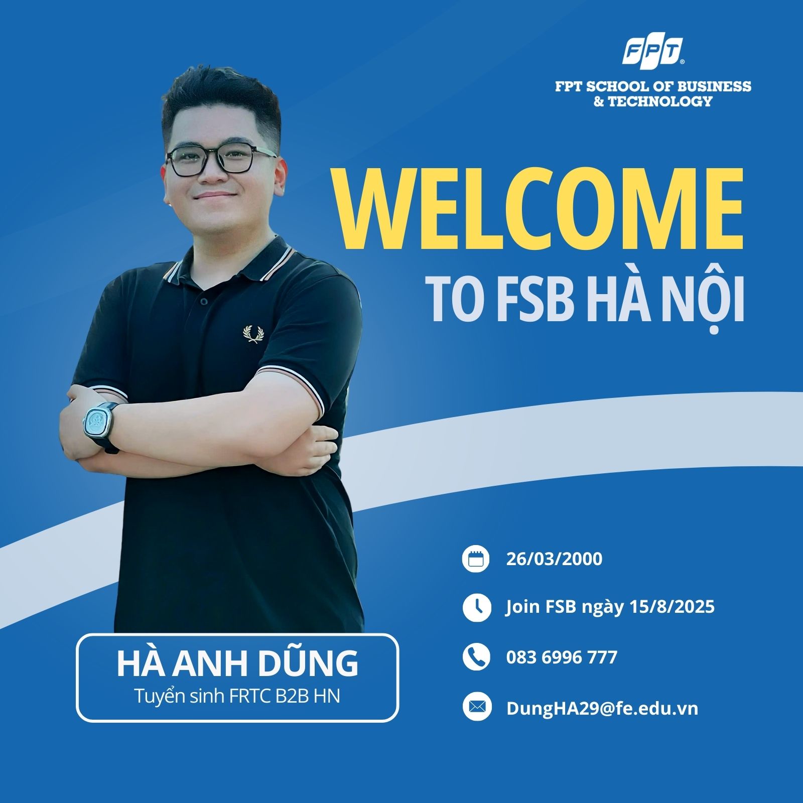 Chào đón thành viên mới của đội Tuyển sinh FSB FRTC B2B Hà Nội
