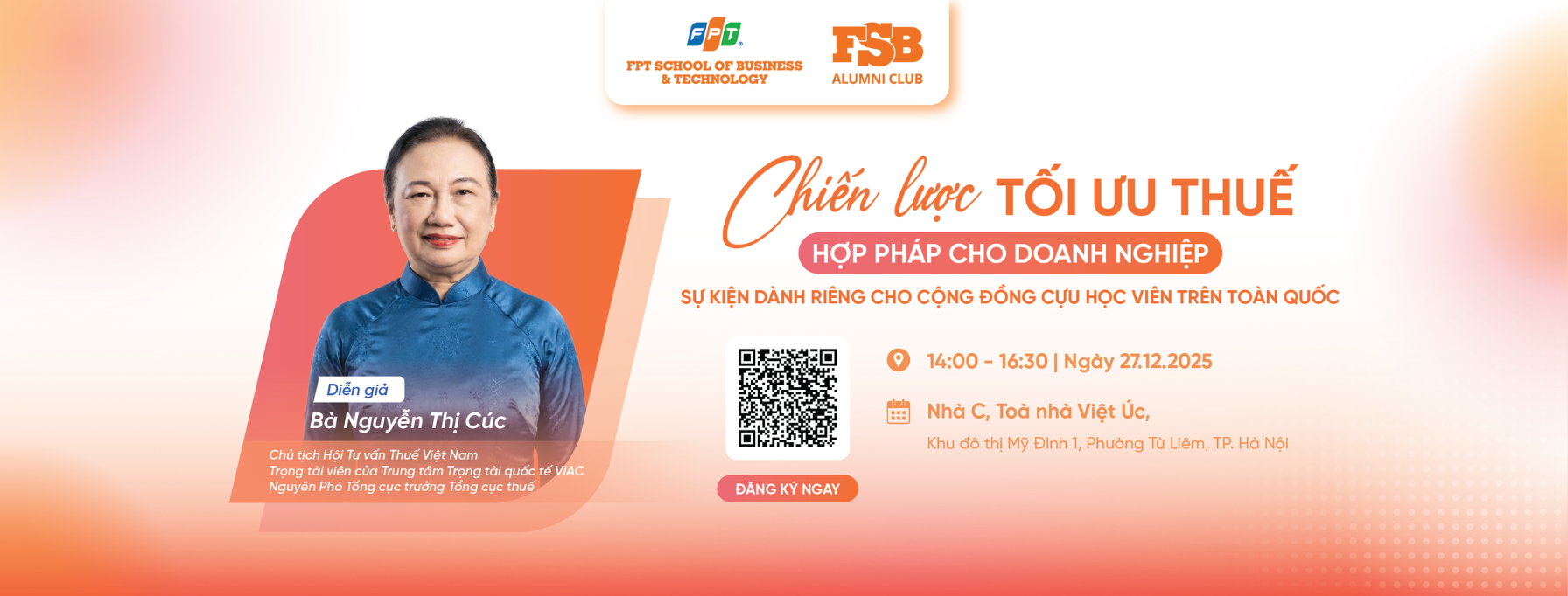 [FSB Alumni Workshop #12] Chiến lược Tối ưu Thuế hợp pháp cho Doanh nghiệp
