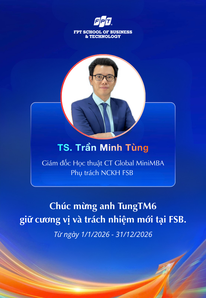 Anh Trần Minh Tùng đảm nhận chức vụ mới