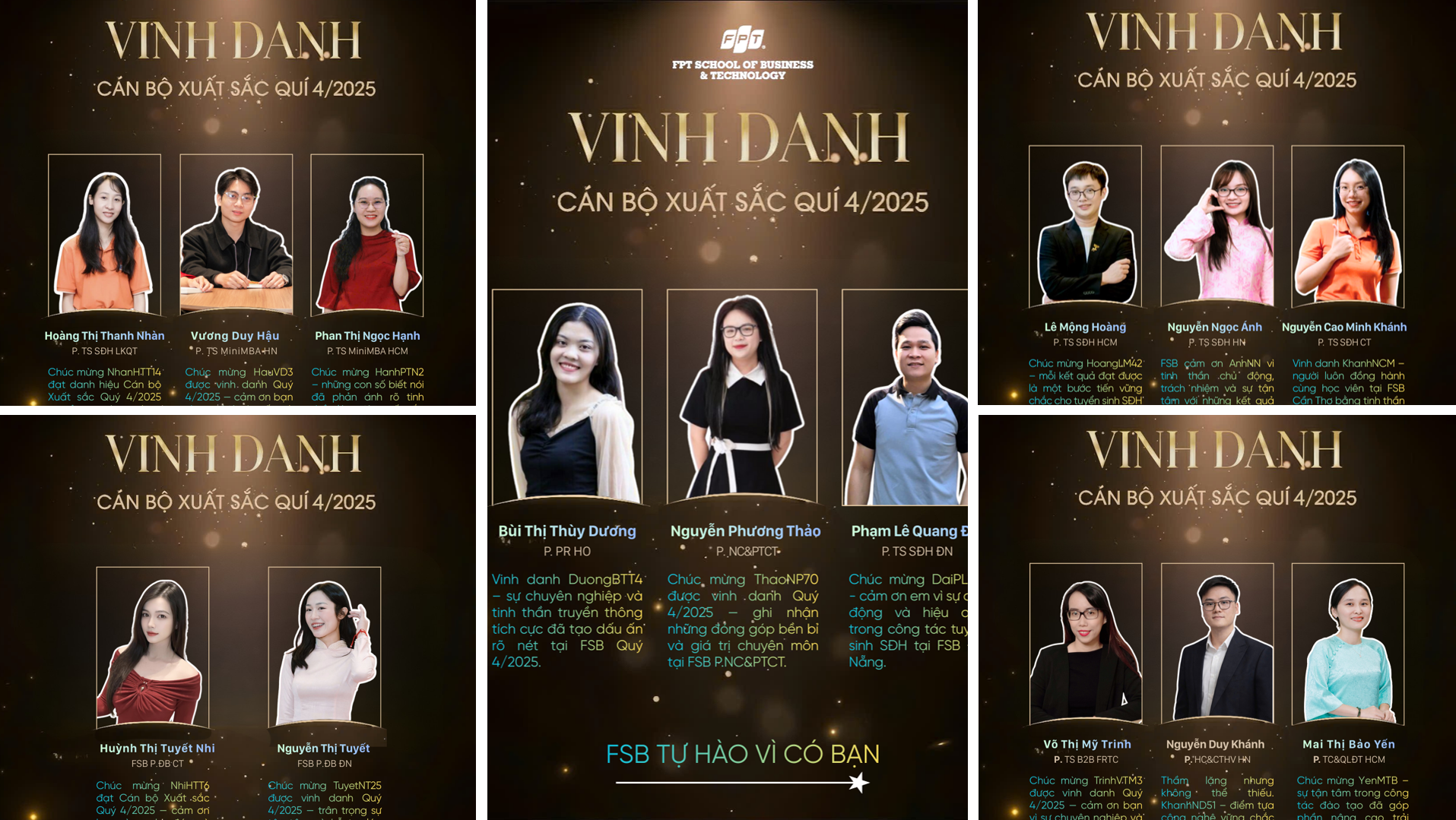 FSB trân trọng vinh danh 14 Cán bộ Xuất sắc Quý 4.2025