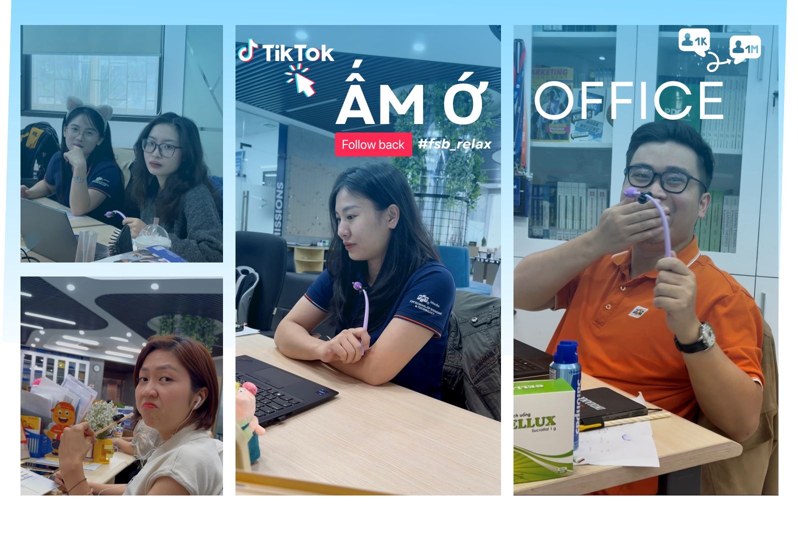 Khai trương Sàn giao dịch nụ cười “Ấm Ớ Office” trên TikTok!