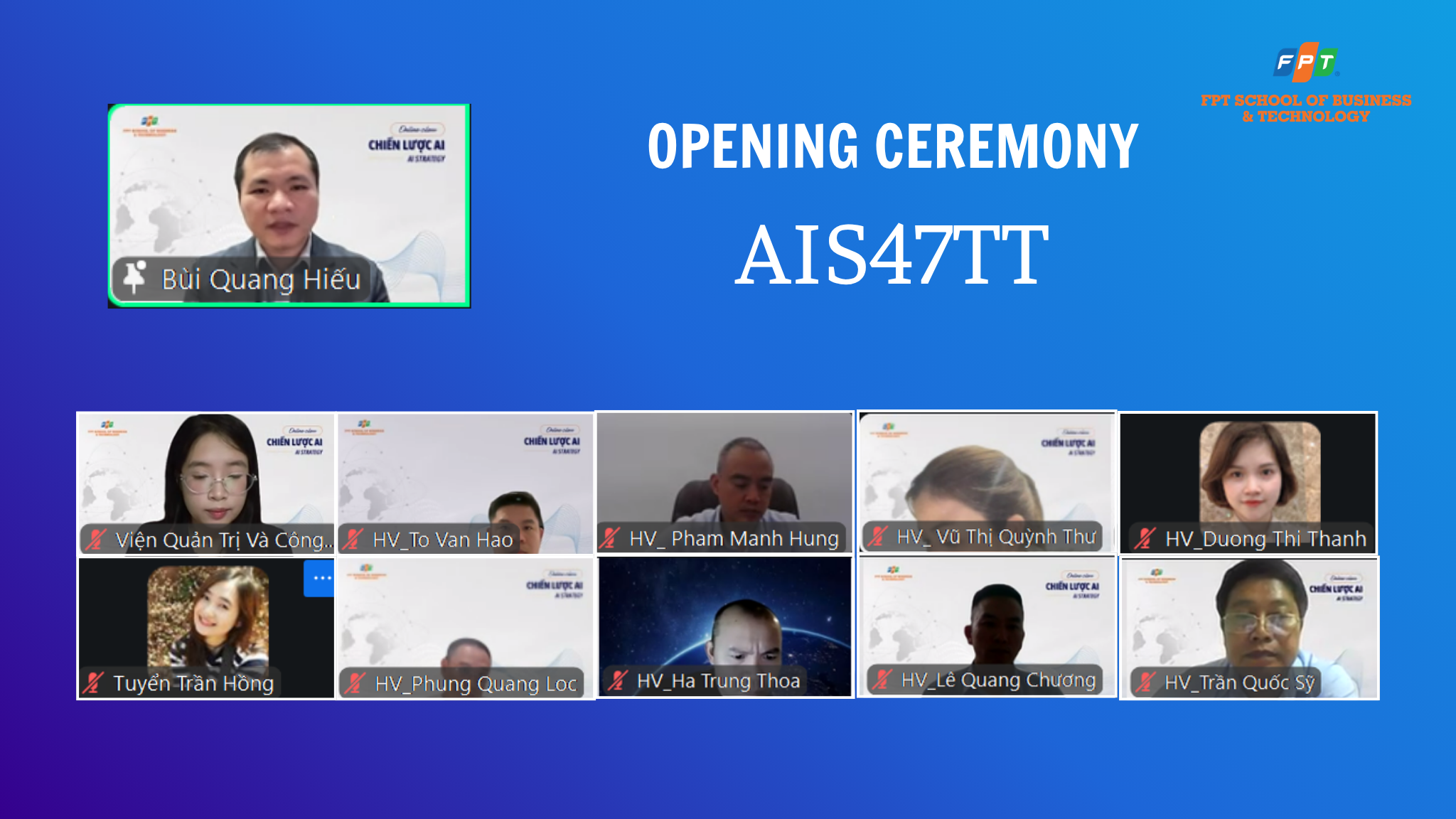 Chúc mừng Khai giảng Lớp AIS47TT