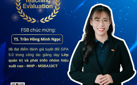 FSB vinh danh các giảng viên đạt đểm đánh giá GPA 5.0 trong tuần