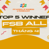 Bảng vàng Top 5 tương tác tháng 4 đã xuất hiện