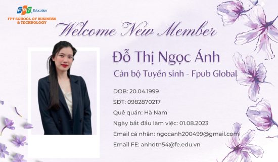 Tháng 8 – Chào đón thành viên mới đội hình tiền tỉ của Fpub Global