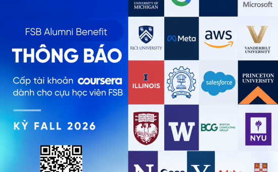 Phòng Alumni tặng 50 tài khoản Coursera miễn phí cho CBGV FSB