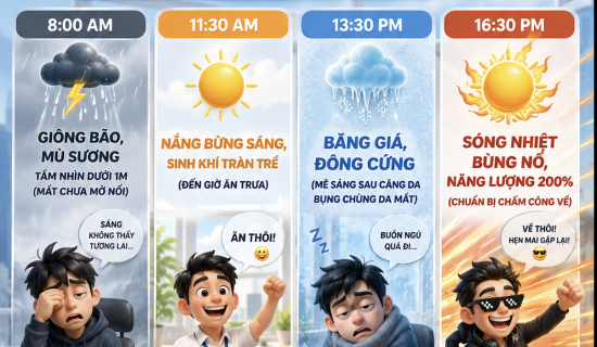 🌤️ Dự báo thời tiết văn phòng hôm nay