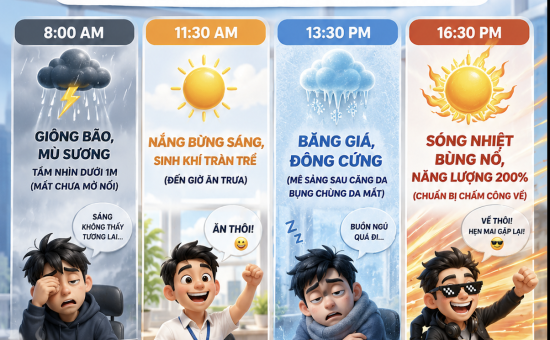 🌤️ Dự báo thời tiết văn phòng hôm nay