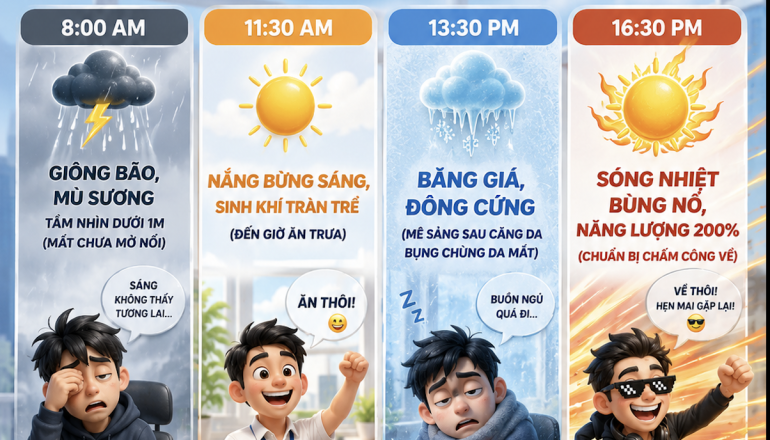 🌤️ Dự báo thời tiết văn phòng hôm nay