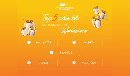 Tin zui đầu tuần dành cho cán bộ lọt TOP 5 tương tác workplace