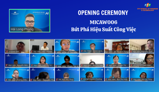 FRTC B2C chính thức khai giảng đồng thời 2 lớp học mới: MICAW006 và MICHR001