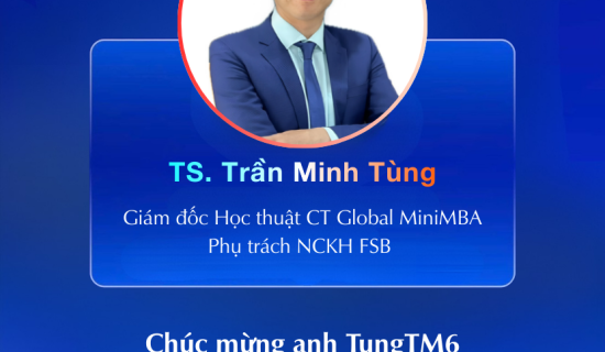 Anh Trần Minh Tùng đảm nhận chức vụ mới