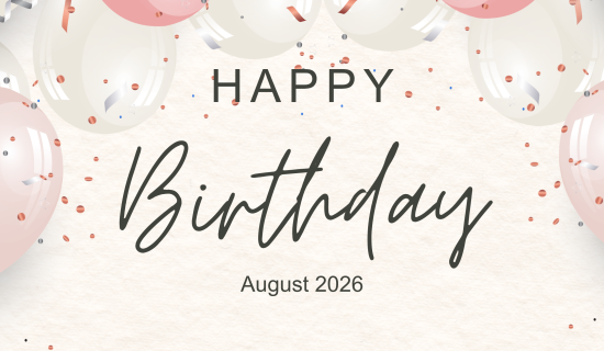 HAPPY BIRTHDAY – Những “người truyền lửa” tháng 8