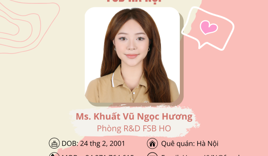🌟 Chào đón “mảnh ghép” mới của Phòng R&D – FSB Hà Nội!