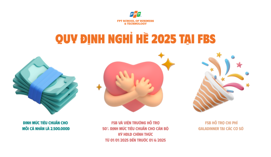 Lịch nghỉ hè của FSB-ers chính thức lộ diện