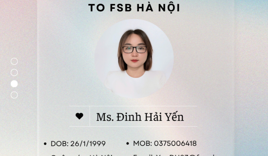 🌸 FSB Hà Nội hân hoan chào đón 2 nhân sự mới! 🌸