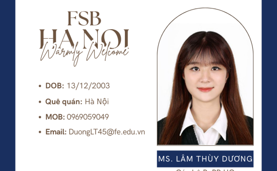 Welcome nhân sự mới P. PR HO – Lâm Thùy Dương
