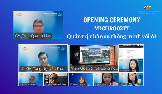 Chính thức khai giảng lớp MICHR002TT – Quản trị Nhân sự thông minh với AI