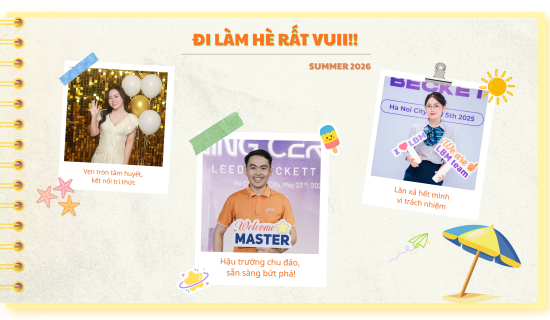 ĐI LÀM HÈ RẤT VUII!!