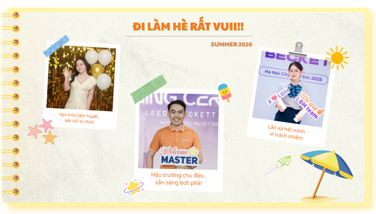 ĐI LÀM HÈ RẤT VUII!!