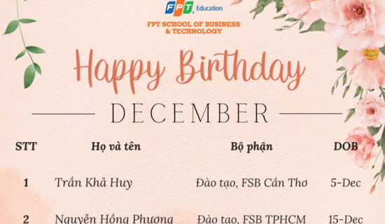 Happy birthday Tháng 12 💕💕💕