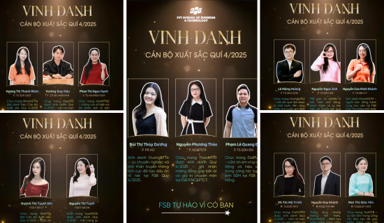 FSB trân trọng vinh danh 14 Cán bộ Xuất sắc Quý 4.2025