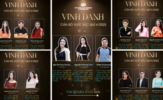 FSB trân trọng vinh danh 14 Cán bộ Xuất sắc Quý 4.2025