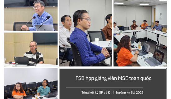 FSB họp giảng viên MSE toàn quốc: Tổng kết kỳ SP và Định hướng kỳ SU 2026