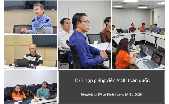 FSB họp giảng viên MSE toàn quốc: Tổng kết kỳ SP và Định hướng kỳ SU 2026