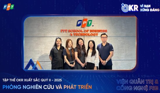 Chúc mừng R&D HO FSB dành giải tập thể xuất sắc nhà FPT ghi dấu ấn nửa đầu chặng đua 2025