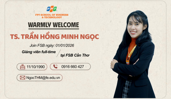 Warmly Welcome Cô Trần Hồng Minh Ngọc về với FSB Cần Thơ