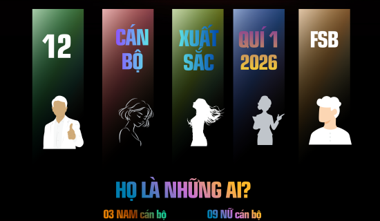 12 Cán bộ Xuất sắc Quí 1 năm 2026, họ là ai?