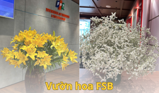 Ngát hương hoa cả một không gian FSB Mỹ Đình