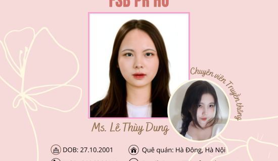 Welcome tân binh mới toanh của FSB PR HO!