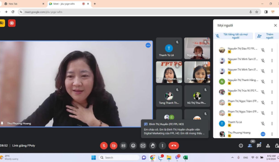 Không khí trong những buổi học của các cán bộ tuyển sinh FPT Polytechnic