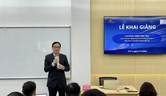 Khai giảng khoá đào tạo dành cho cán bộ quản lý cấp 4 tại EVNNPT