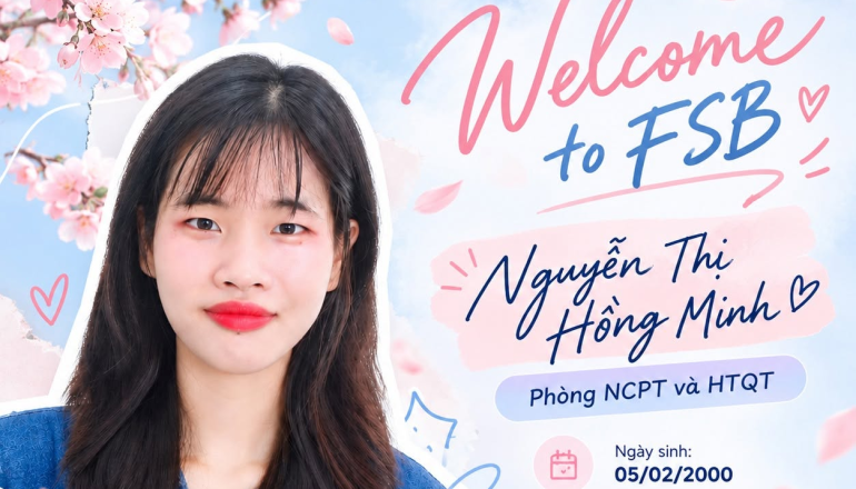 Say hi to our new member – Nguyễn Thị Hồng Minh!