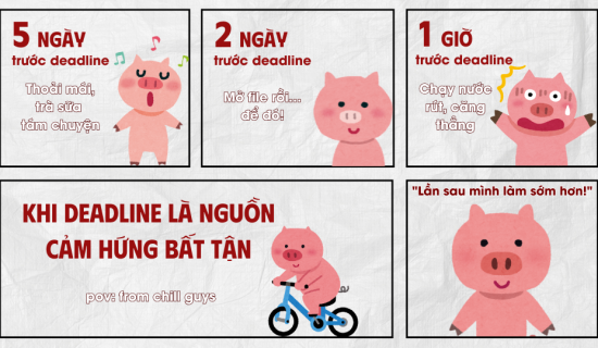 Khi “deadline” trở thành nguồn cảm hứng bất tận