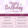 Happy Birthday – Tháng 10!