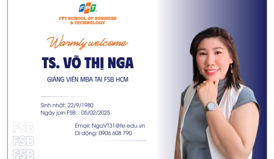 FSB TP. HCM hân hạnh chào đón TS. Võ Thị Nga